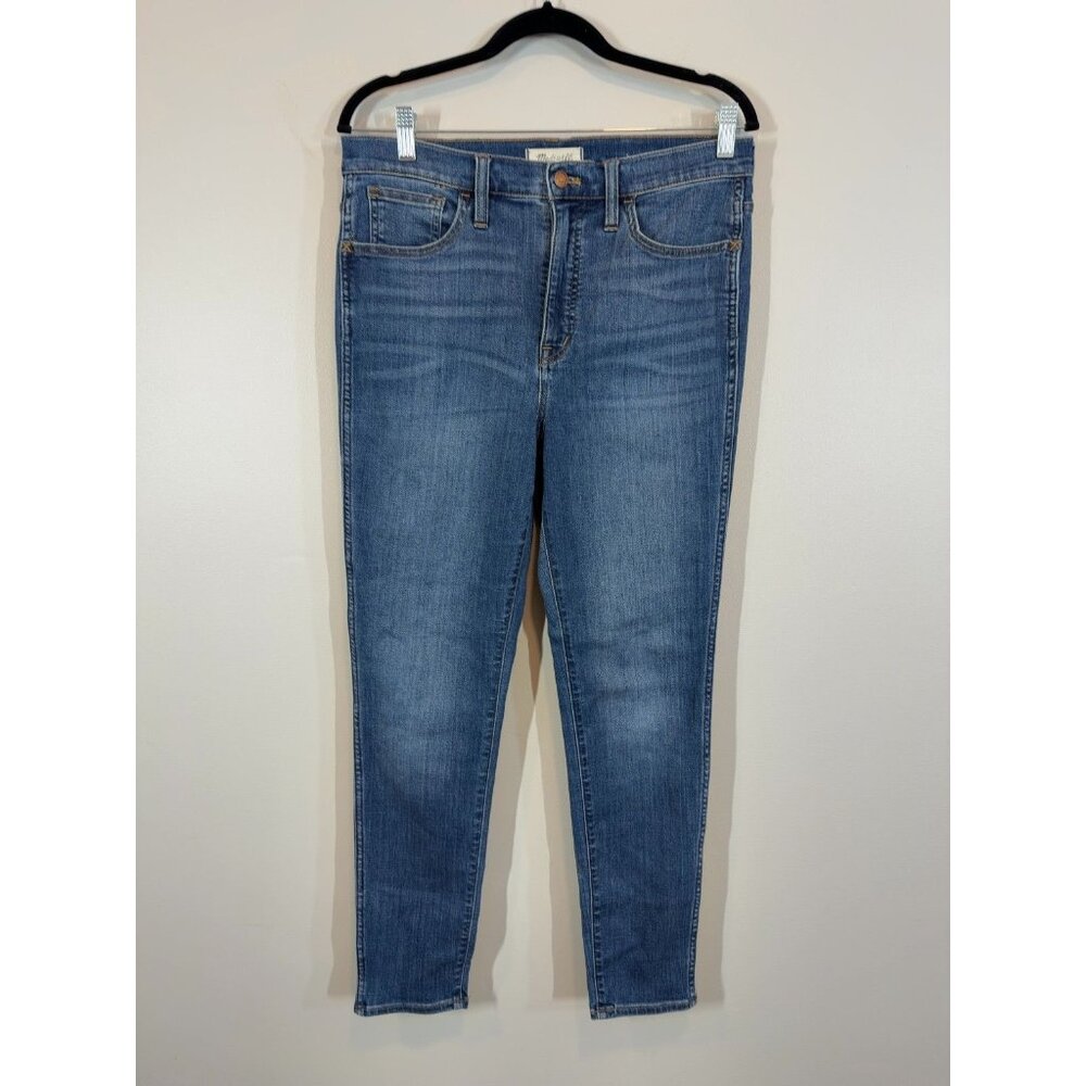 Madewell 10" Roadtripper High-Rise Slim Straight Jeans Blue‎ Sz 29